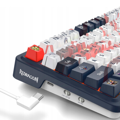 Teclado Gamer Redragon Eisa Pro K686 RGB Black Anime Teclado Gamer Redragon Eisa Pro K686 RGB Black Anime