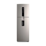 Refrigerador Frío Seco 423 Lts Inox C/D INVERTER Gris