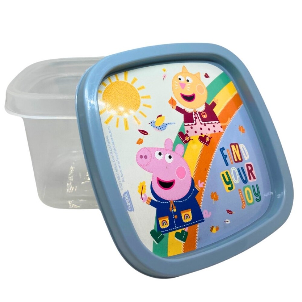 Pote Plástico 500 Ml Azul Peppa Pig BAZAR PLASTICO POTE 500 ML PEPPA AZUL 15702