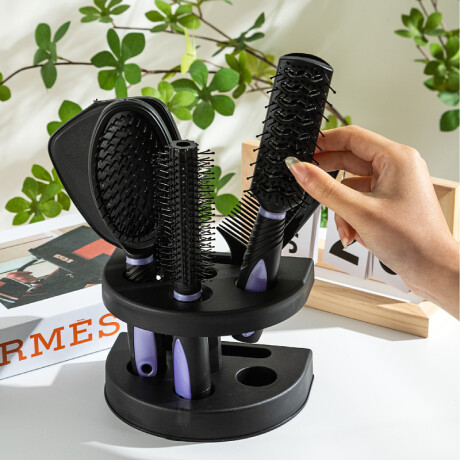 Set De Cepillos Para Cabello Completo Violeta