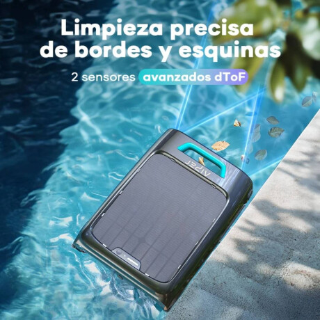 Limpiadora Robot de piscina EcoSurfer S2 con carga solar para superficie negro/azul