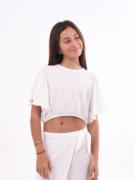 BLUSA VIOLETA TEEN BLANCO