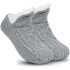 Medias Termicas Polar Invierno Algodón Antideslizantes Color Variante Gris L