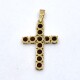 Cruz En Oro 18K Con 11 Granates Cruz En Oro 18K Con 11 Granates