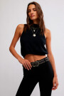 WARM FLUFF CROP Negro