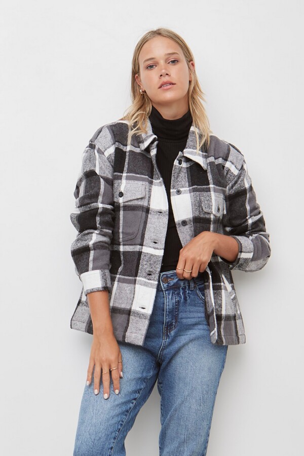 Sobrecamisa Cuadros MULTI/GRIS