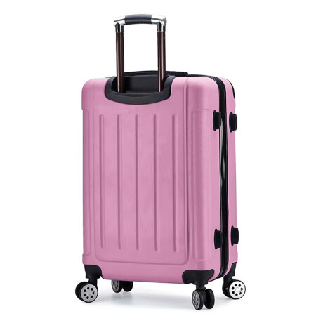 Valija Rígida 20'' Resistente Impermeable 4 Ruedas Rosa1