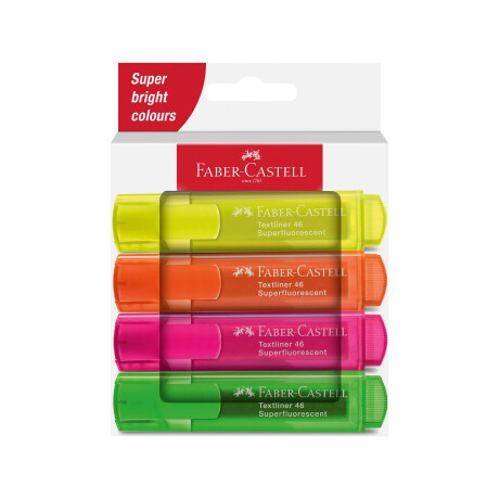 Resaltador Faber Fluo x 4 Resaltador Faber Fluo x 4