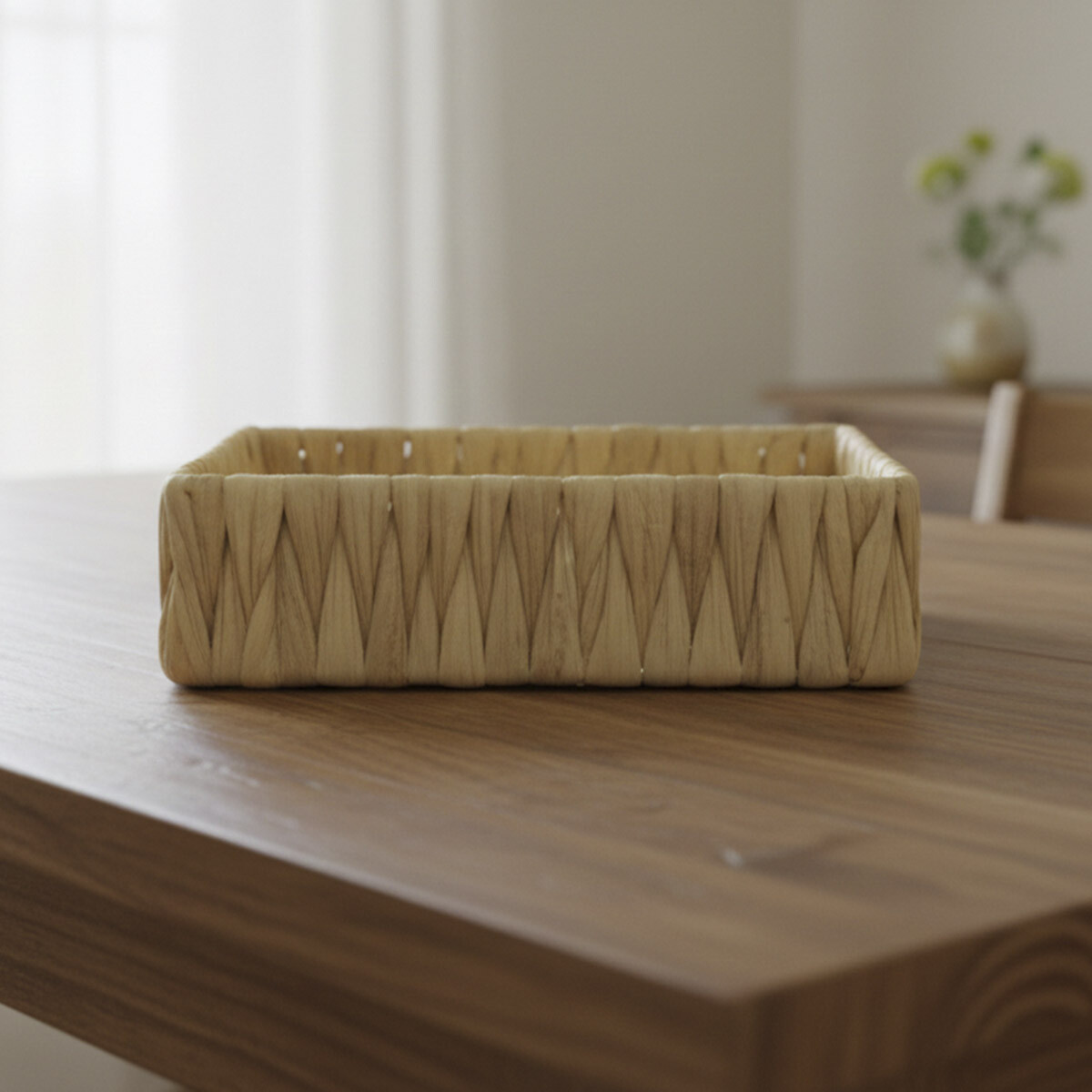 Canasto de Mimbre Cuadrado Home Class 21 x 6 cm 