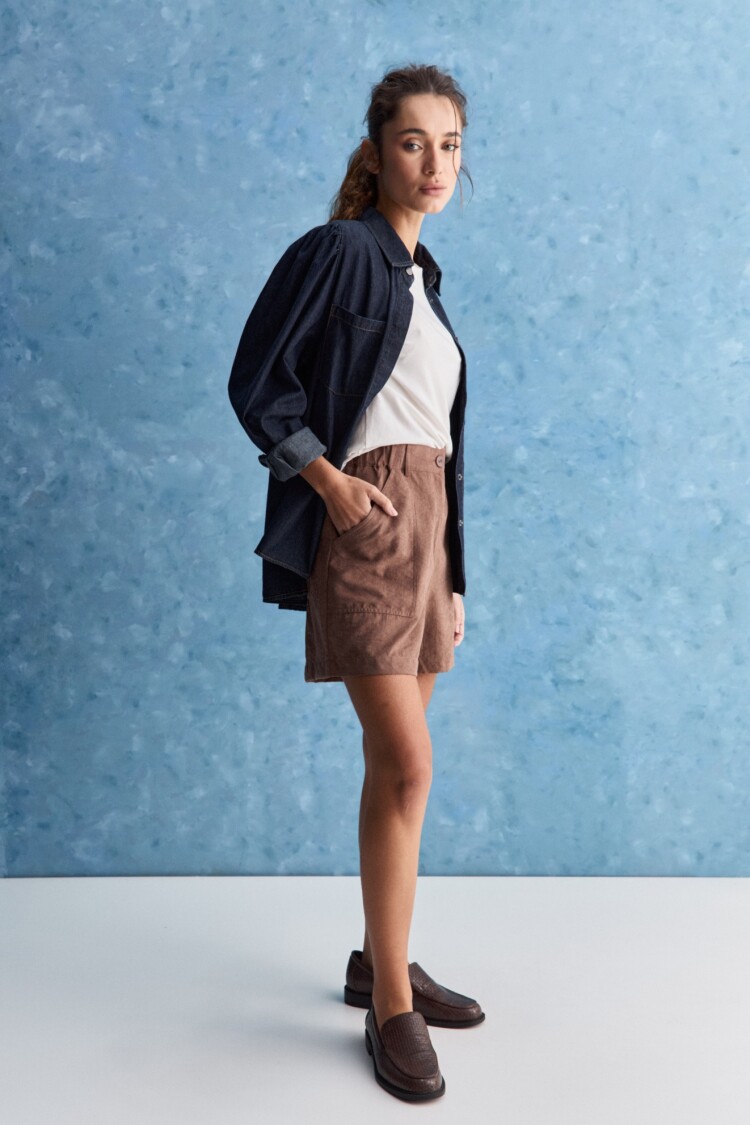 SHORT VIVET Marron