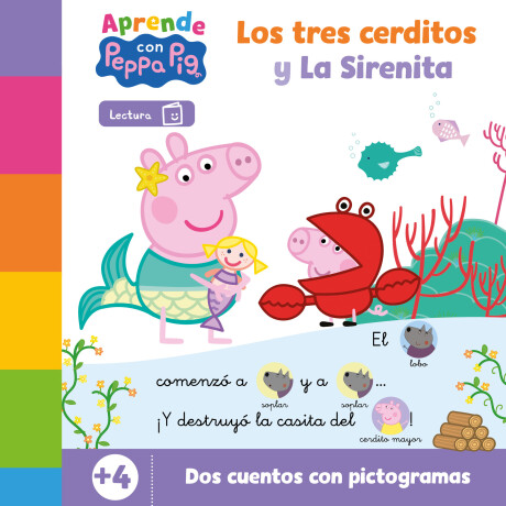 Aprende con Peppa. Los tres cerditos y La Sirenita 001