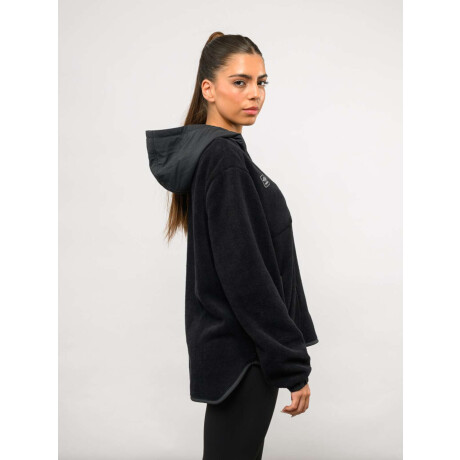 Buzo medio cierre ámbar Negro