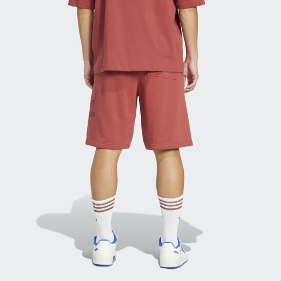 Short Adidas Adicolor Outline Trifolio Rojo