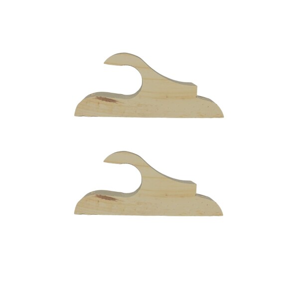 SOPORTE MADERA P/ CORTINA PLOMA ABIERTO 23MM Soporte Madera P/ Cortina Ploma Abierto 23mm