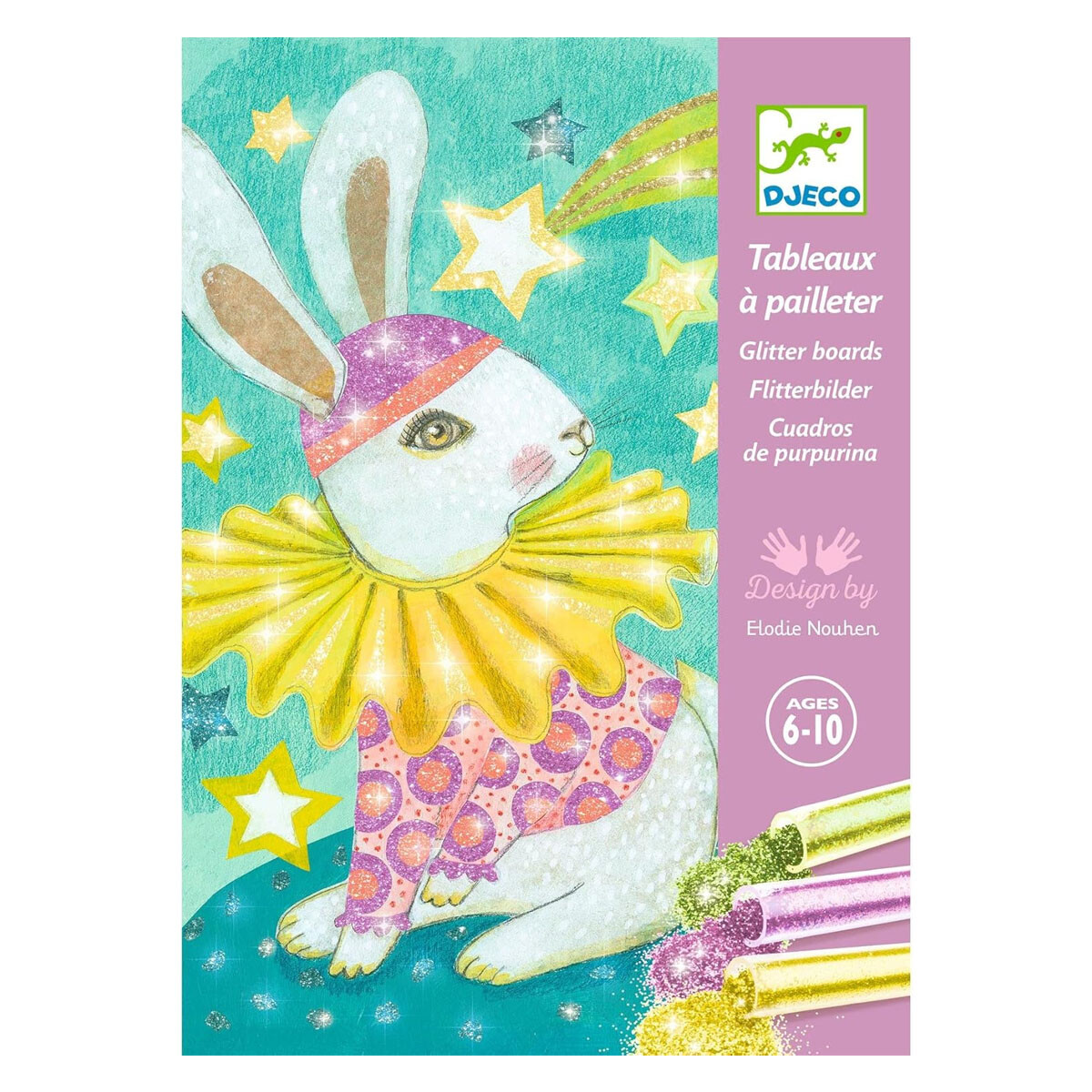 Cuadros de purpurina Carnaval de Animales Djeco 