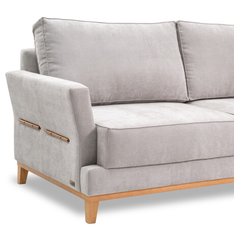 Sofá Amadeus - Tela Microfibra - 2 cuerpos 2204 (Gris)