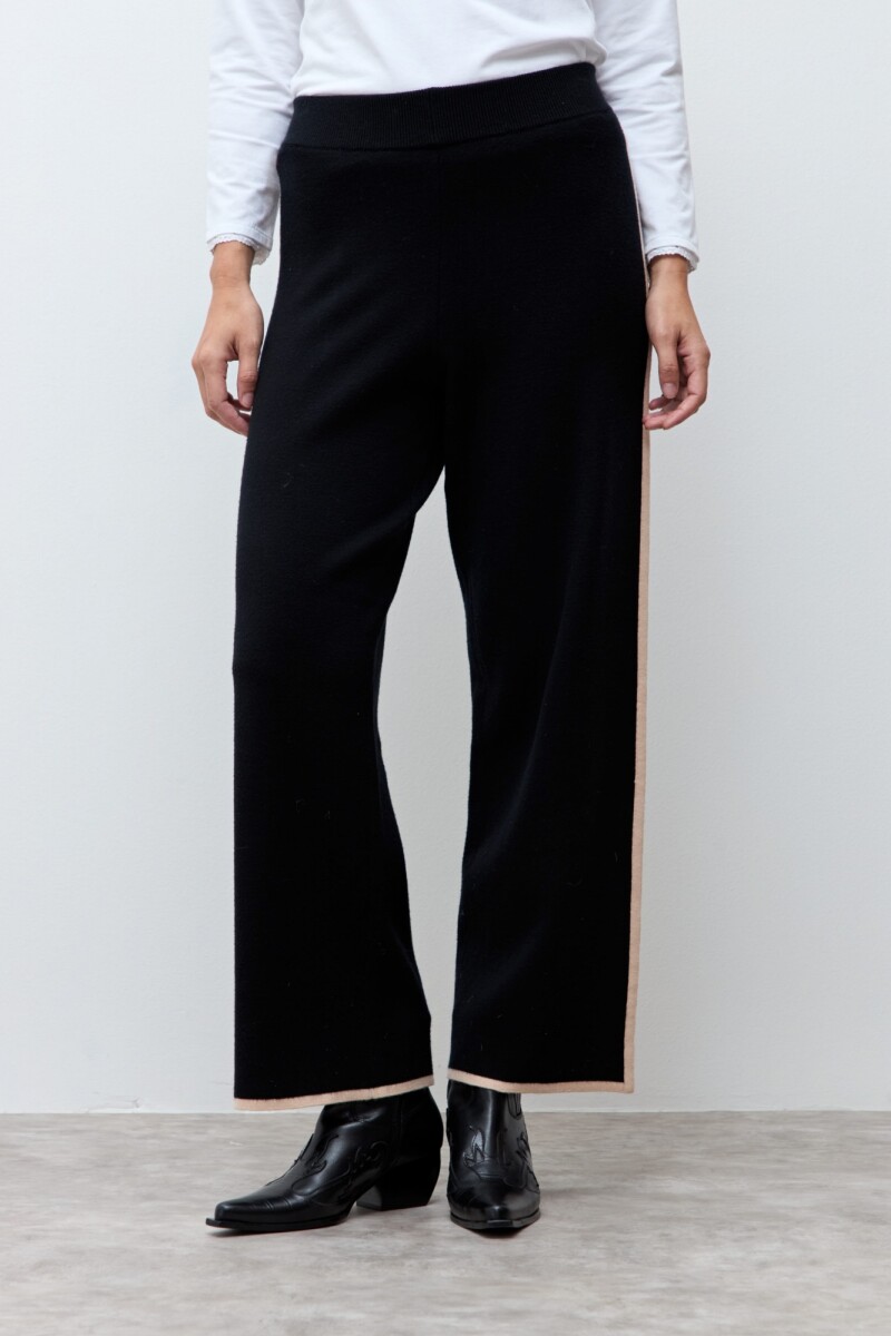 Pantalón tejido negro