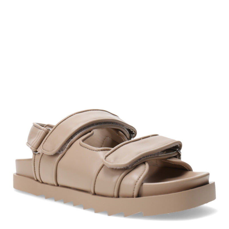 Sandalia de Mujer Miss Carol KUNAK con velcro Beige