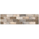 SEMI GRES PARA PARED DE 31X120 TONOS DE MARRON SIMIL BRICKS CON RELIEVE RECTIFICADO LUME GAMAS DE MARRON