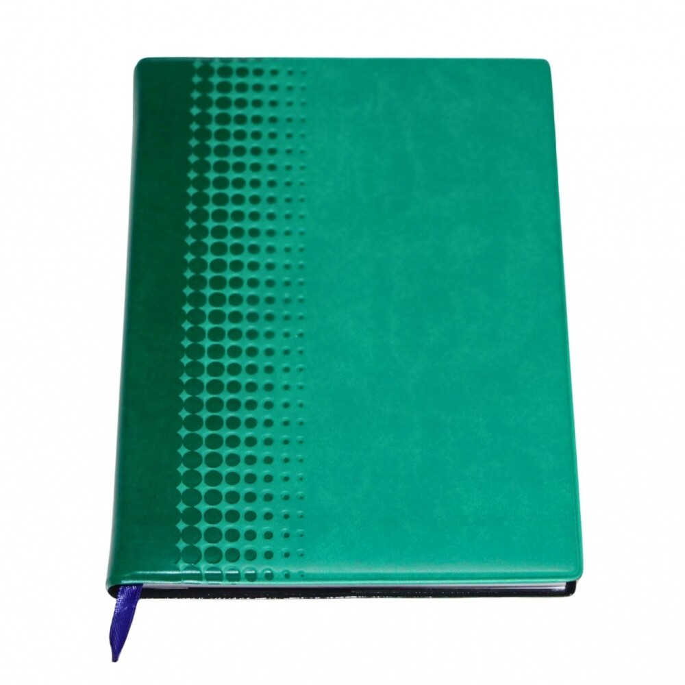 AGENDA ABEZETA 216 CLASSIC MEDIUM TAPA CON DISEÑO VIRANDO COLOR VERDE
