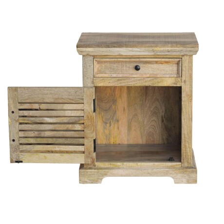 MESA DE LUZ MADERA-DE-MANGO MARRON 1C/1P JUN