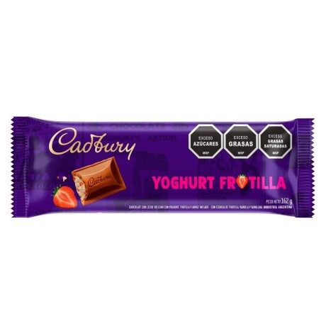 Tableta de Chocolate Cadbury 581 Yogurt Frutilla 162GR AZUL