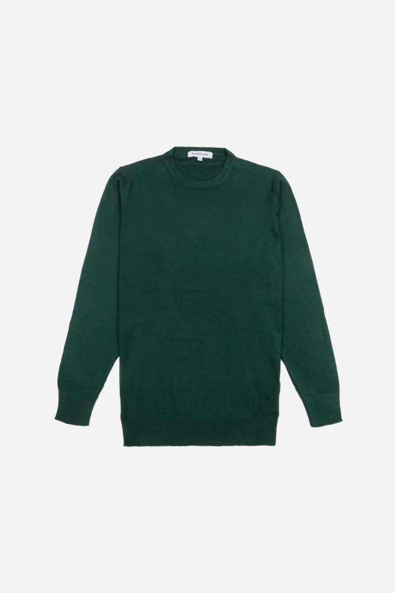 Sweater escote a la base - UNISEX - VERDE 