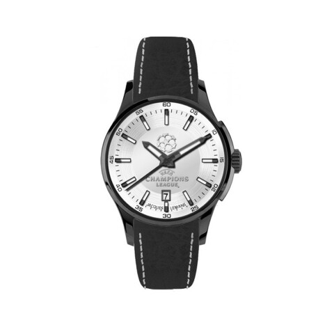 Reloj Jacques Lemans con Malla de Cuero y Esfera Redonda Reloj Jacques Lemans con Malla de Cuero y Esfera Redonda