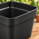 Set x3 Maceta cuadrada 3,8 lts NEGRO