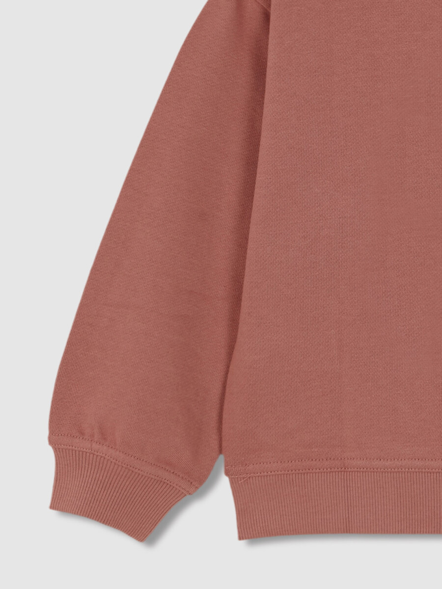 Sudadera Con Parche Naranja