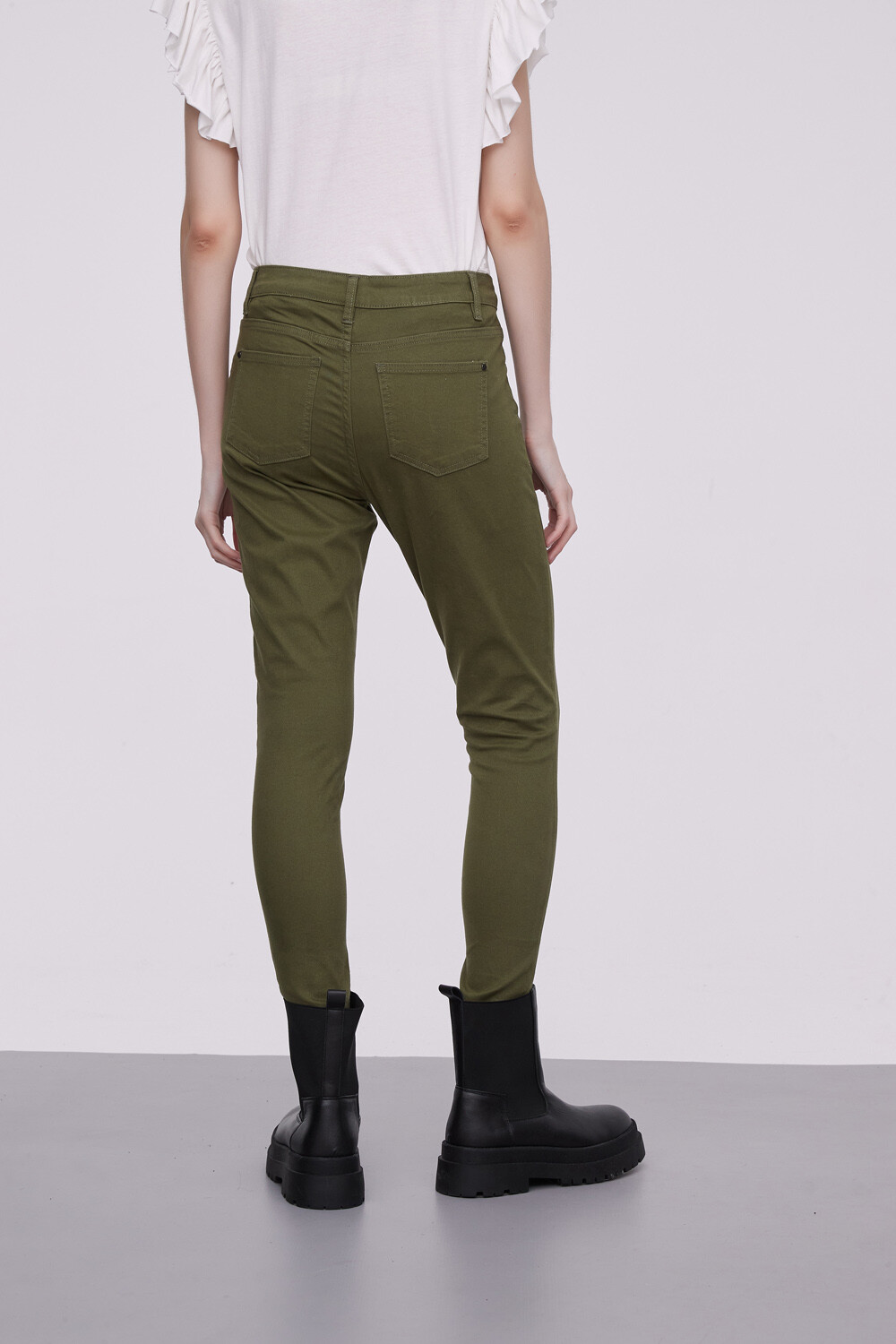 Pantalon Bardot Verde Oliva Oscuro