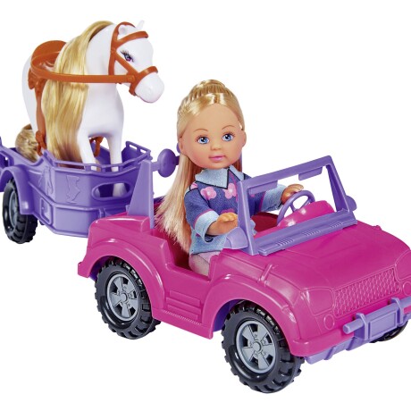 Set Muñeca Evi Love Con Trailer Y Caballo 001