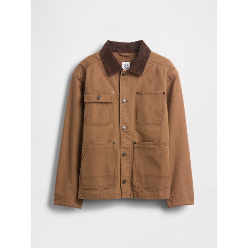 CANVAS FIELD JACKET BRAZEN BROWN