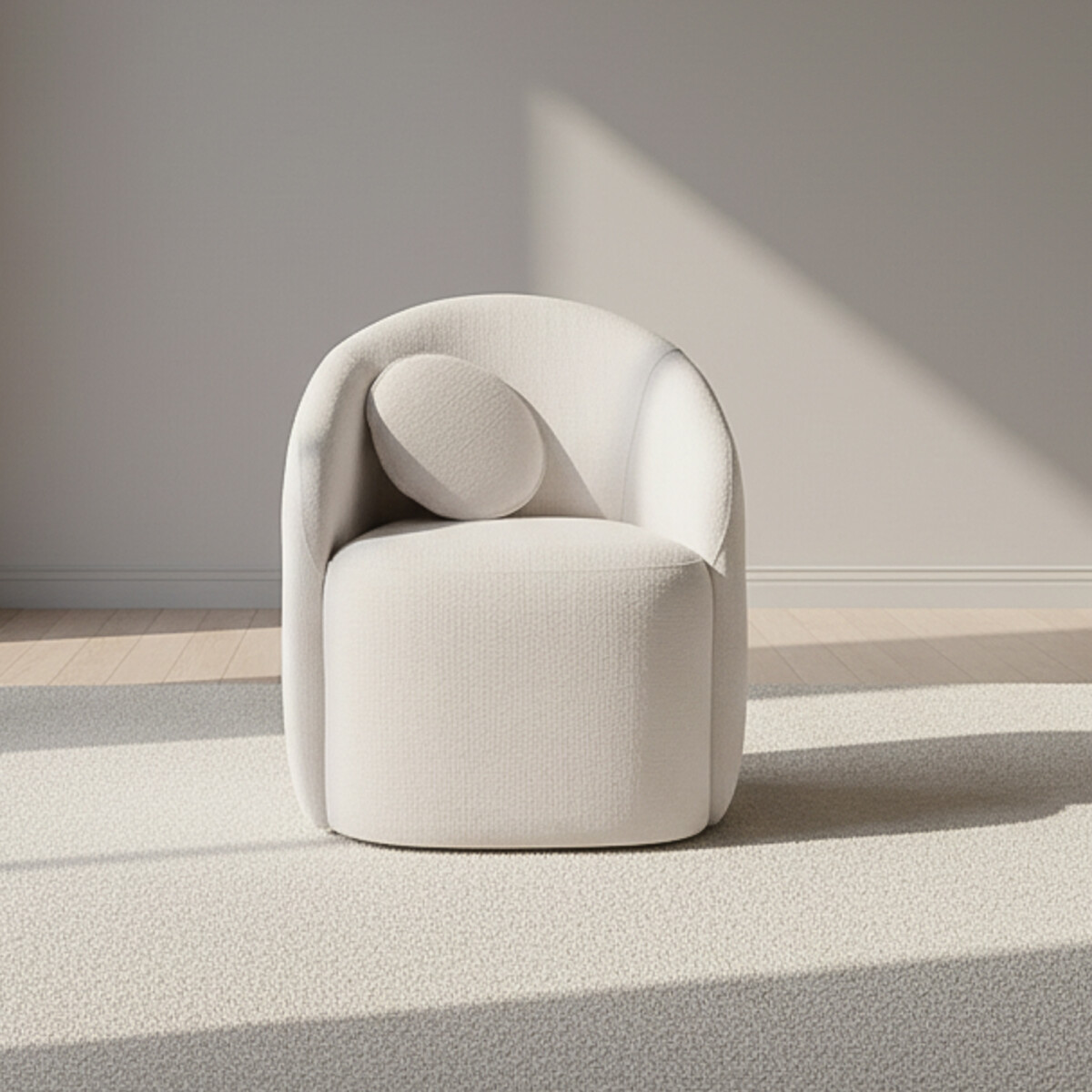 BUTACA GIRATORIA - TELA NATURAL-BEIGE PARIS NATURAL 