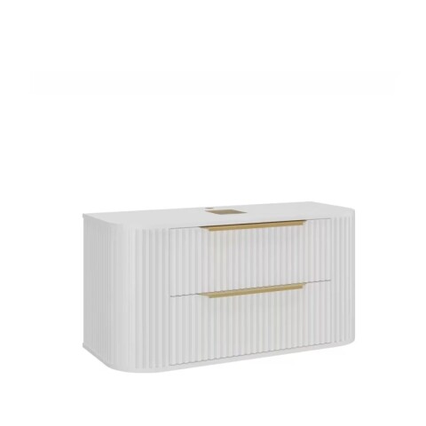 Mueble de baño Suspendido Alice Blanco 100cm sin bacha Mueble De Baño Suspendido Alice Blanco 100cm Sin Bacha