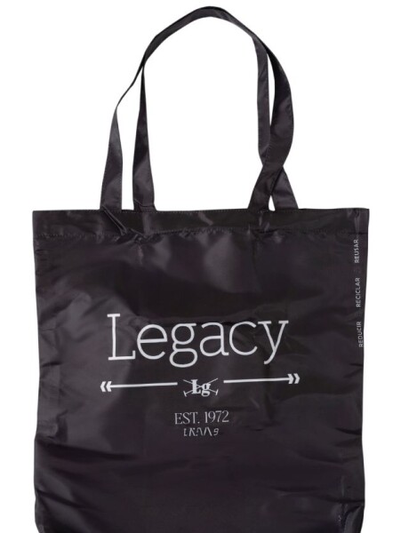 BOLSA PLEGABLE ESTAMPADA Negro