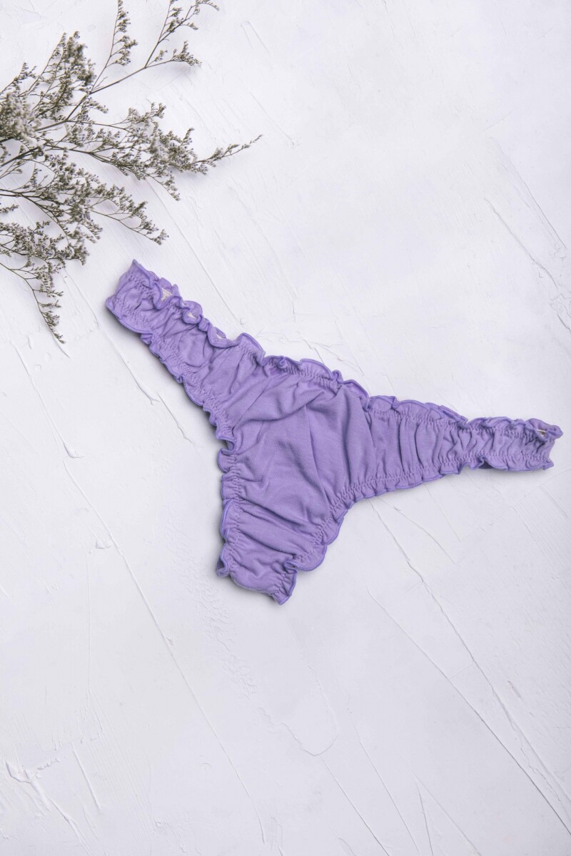 Vedetina Cata Less – Algodón suave con frunces, fresca y divertida Lila