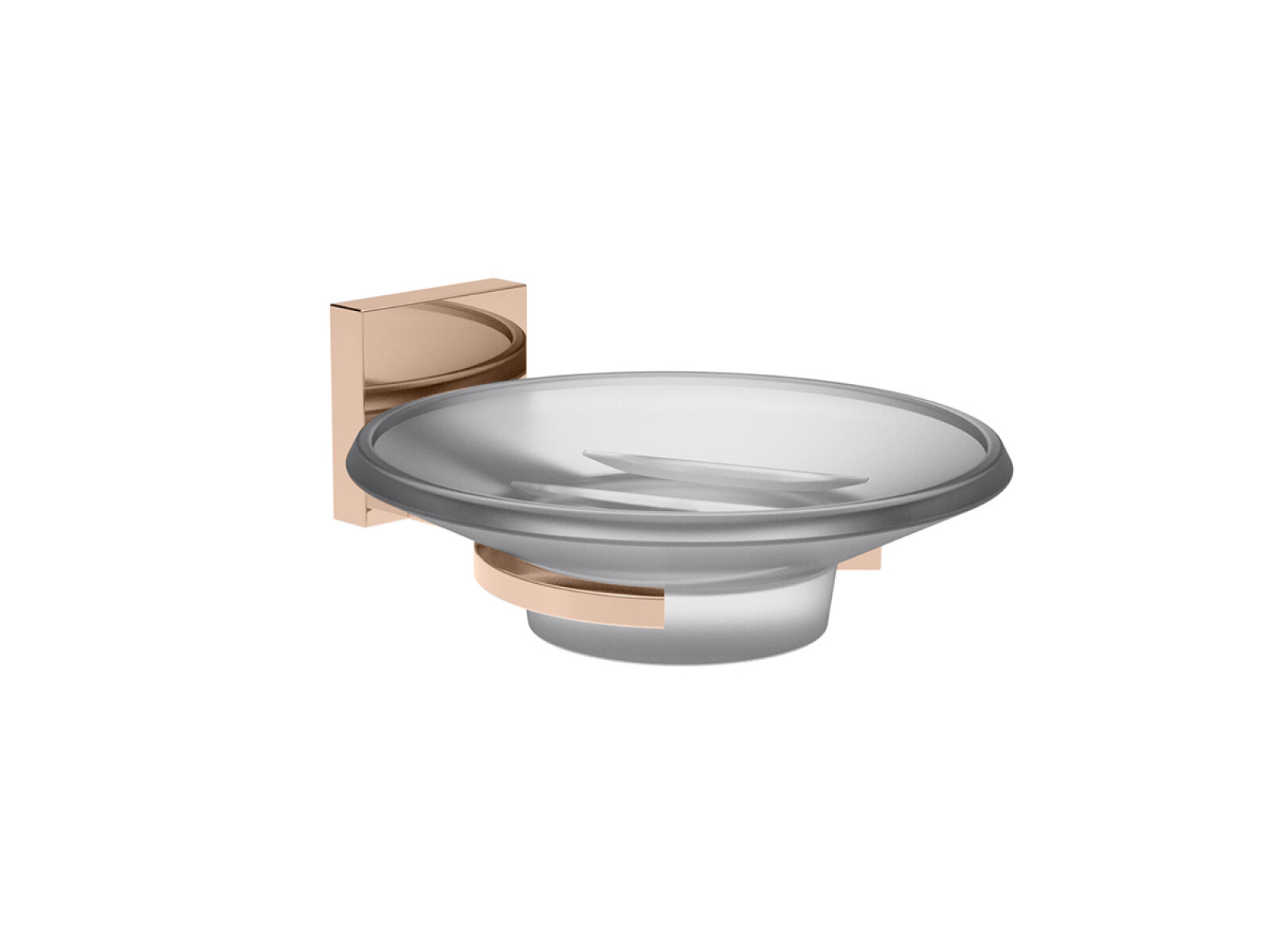 Jabonera De Aplicar Rose Golden 127 Diametro Linea Chalten 