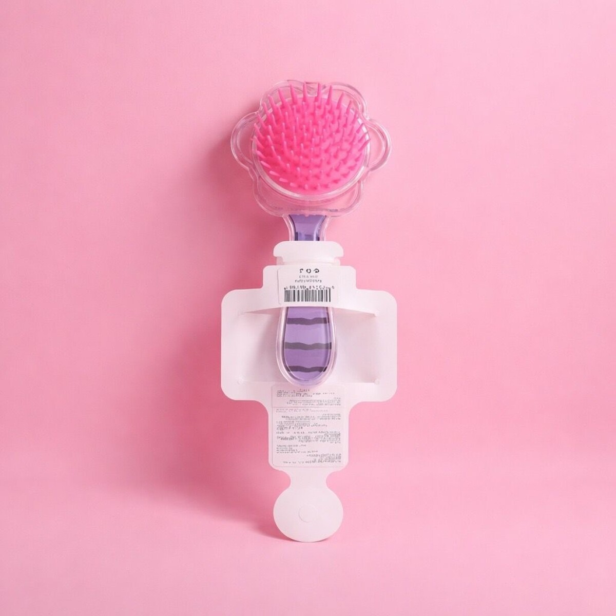 CEPILLO MINI PELO (PATA DE GATO/ROSA) 