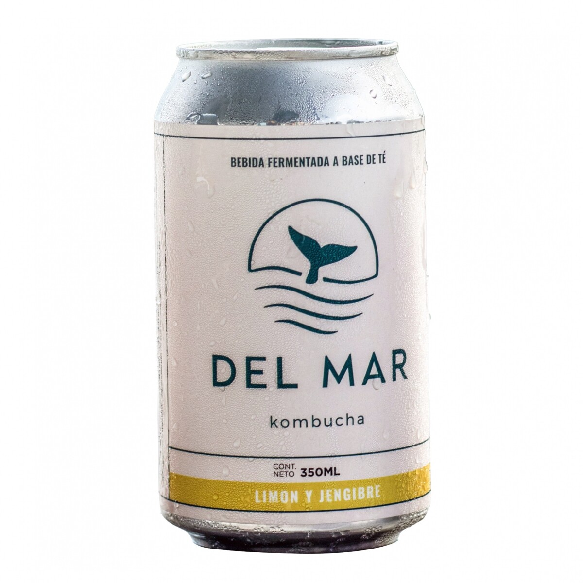 Kombucha limon y jengibre Del Mar 350ml - Kombucha Delmar Limon/jeng 355 