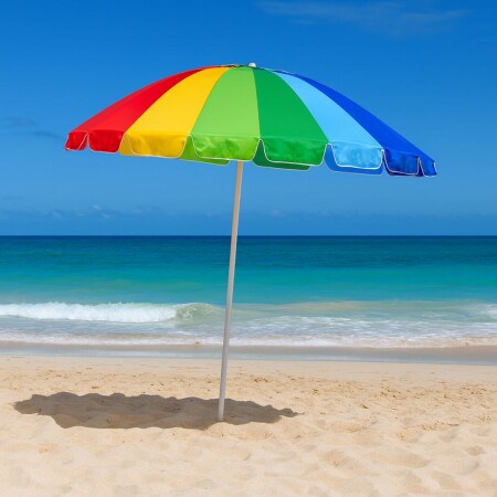 Sombrilla Gigante De Playa Mor Rainbow 2,2 Metros Sombrilla Gigante De Playa Mor Rainbow 2,2 Metros