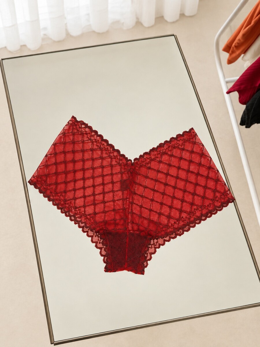 Pantie Barbie de Encaje - Rojo 