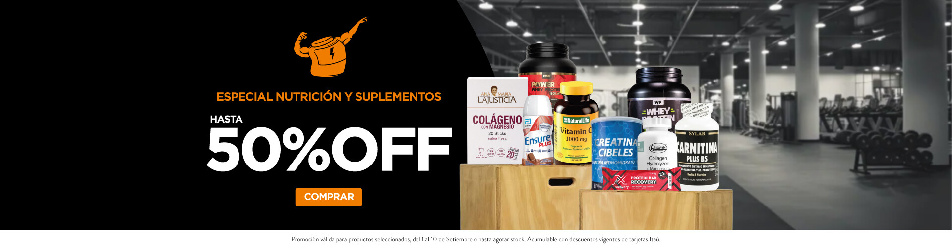 Especial Nutrición hasta 50% off.