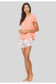 PIJAMA MANGA CORTA SALMON