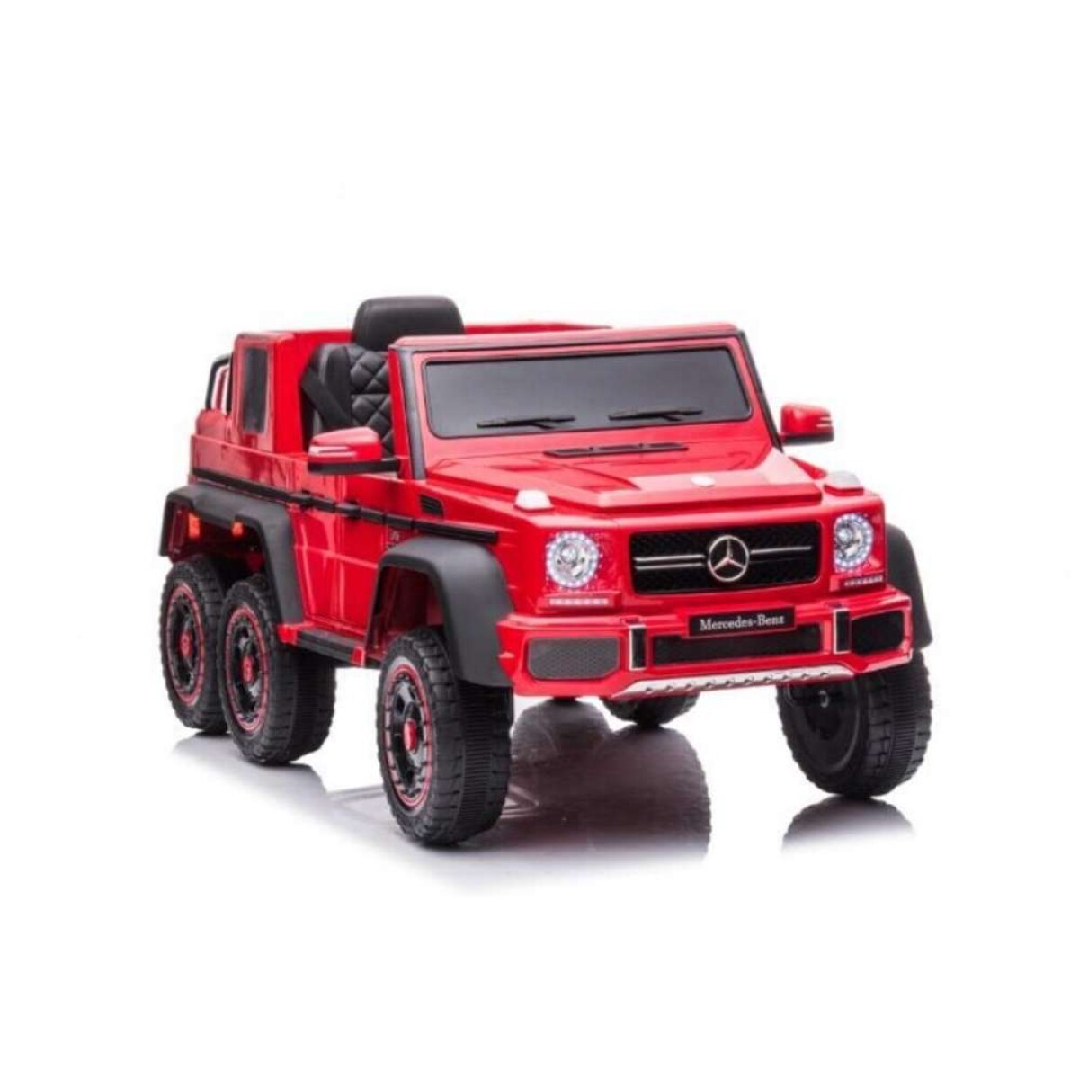 Vehiculo Infantil A Bateria Camioneta Mercedes Benz G63 Con 6 Ruedas - Roja 