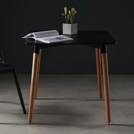 MESA DE COMEDOR EAMES CUADRADA 80 CM Mesa Eames Negra Cuadrada 80cm