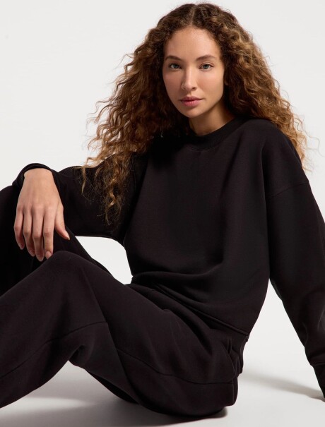 BUZO CON PUÑOS ELASTIZADOS BEIGE