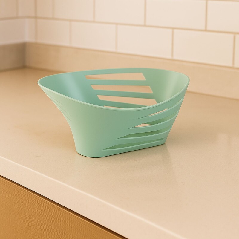 Frutero de mesa plástico VERDE MENTA