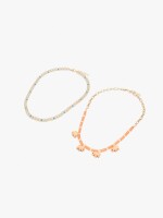 Set De Collares Cuentas Y Elefantes multicolor