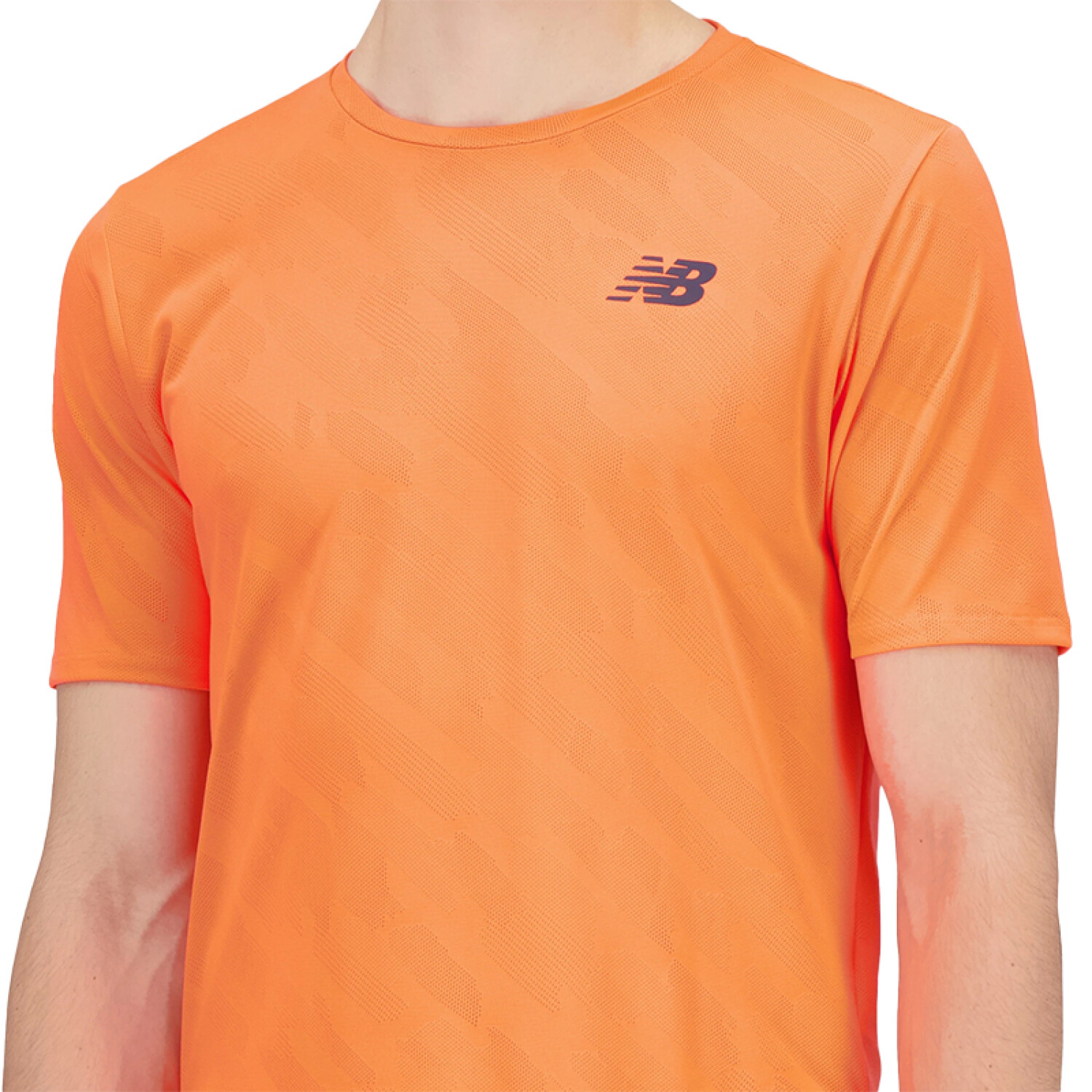 Remera New Balance Q Speed Naranja